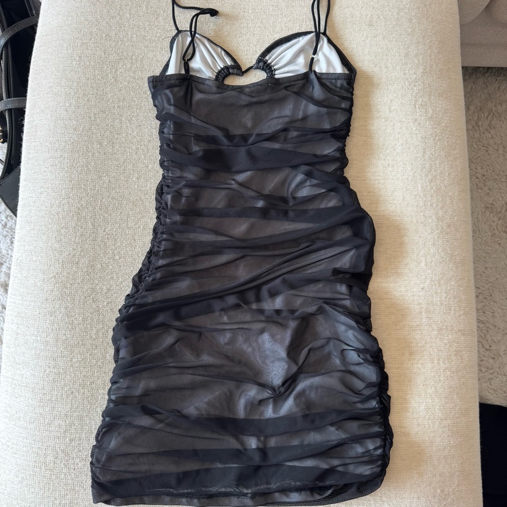 American Threads Ruched Mini Dress Size S - Picture 4 of 4